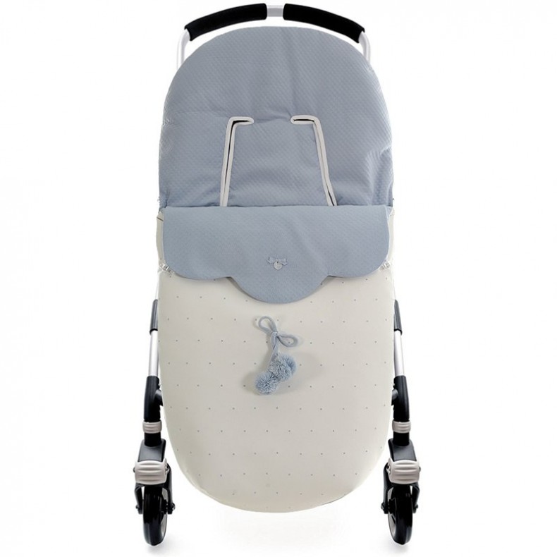 Saco Silla Polipiel Uzturre Color Azul Bebe